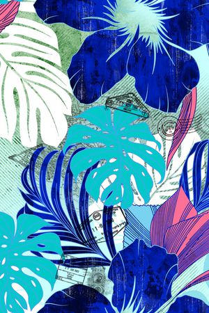 水彩印花华亿平台图片