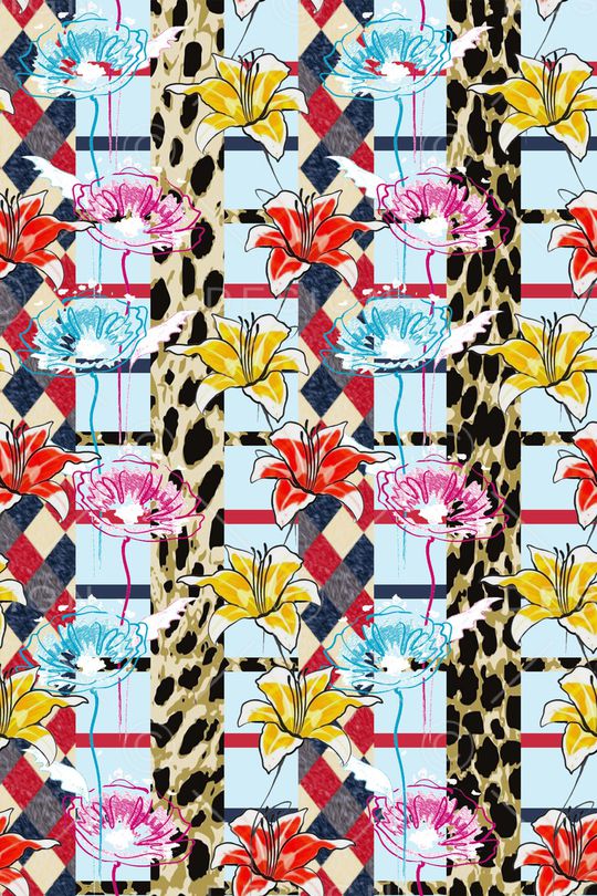 抽象印花华亿平台图片