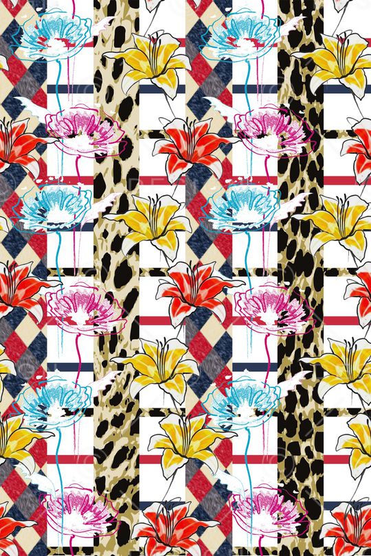 抽象印花华亿平台图片