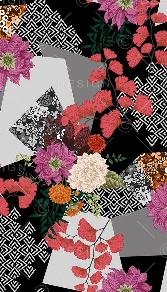 几何印花华亿平台图片