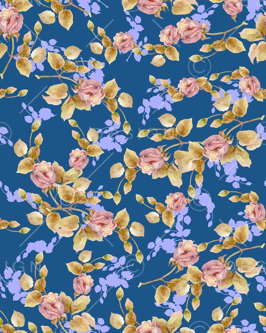 彩底花卉印花华亿平台图片