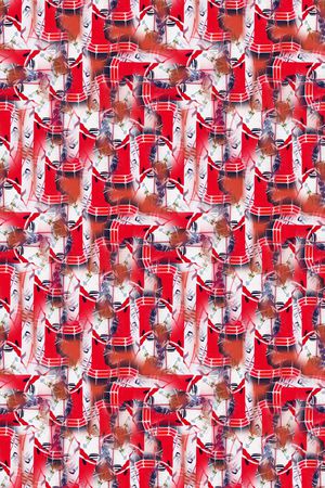 迷彩图案印花华亿平台图片