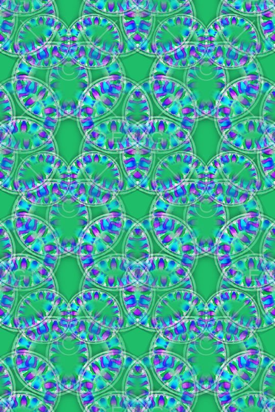 圆圈与波点印花华亿平台图片