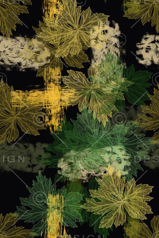 植物印花华亿平台图片