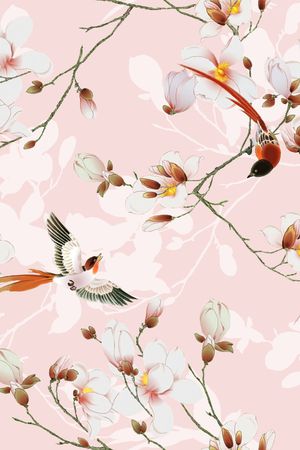 彩底花卉印花华亿平台图片