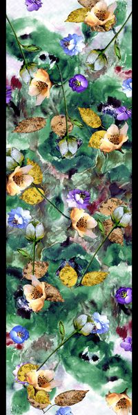 抽象花卉印花华亿平台图片