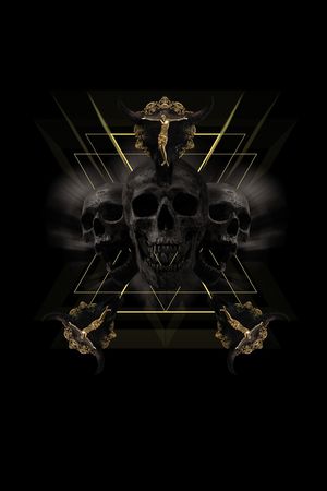 骷髅印花华亿平台图片