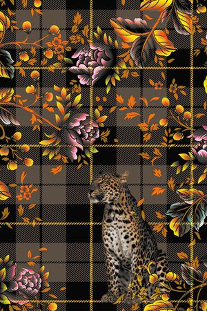 风格化花卉印花华亿平台图片