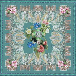 手绘花卉印花华亿平台图片