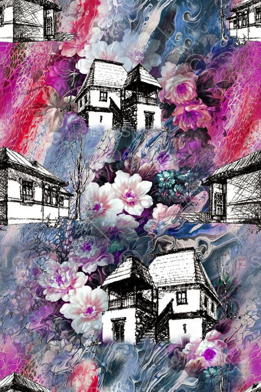 抽象印花华亿平台图片