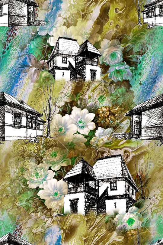 抽象印花华亿平台图片