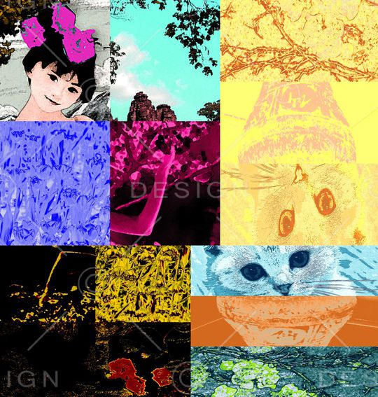 抽象印花华亿平台图片