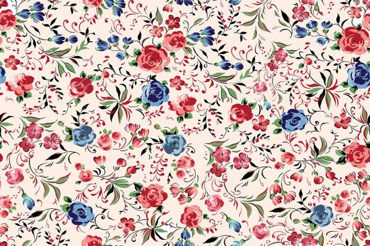 小碎花印花华亿平台图片