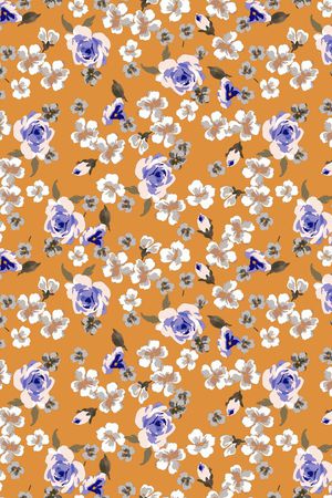 小碎花印花华亿平台图片