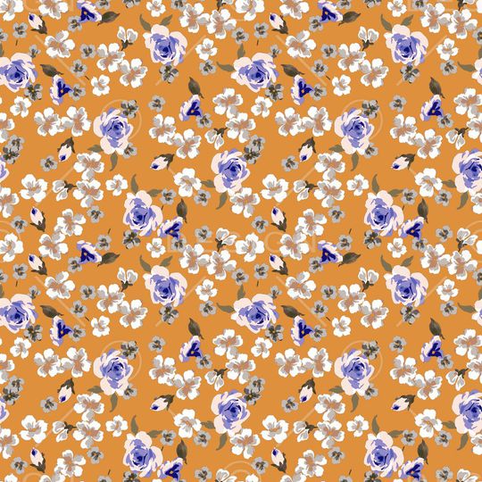 小碎花印花华亿平台图片