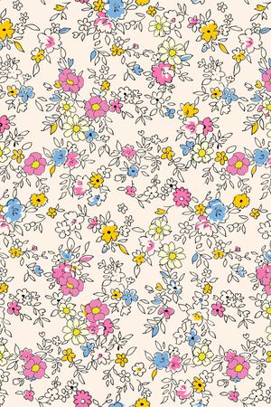 小碎花印花华亿平台图片