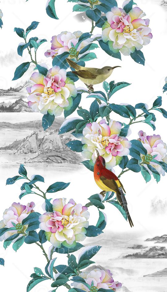 鸟印花华亿平台图片