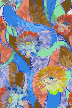 抽象印花华亿平台图片