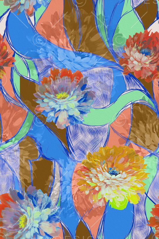 抽象印花华亿平台图片