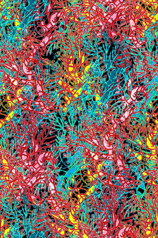 抽象印花华亿平台图片