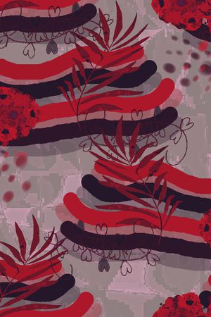 抽象印花华亿平台图片