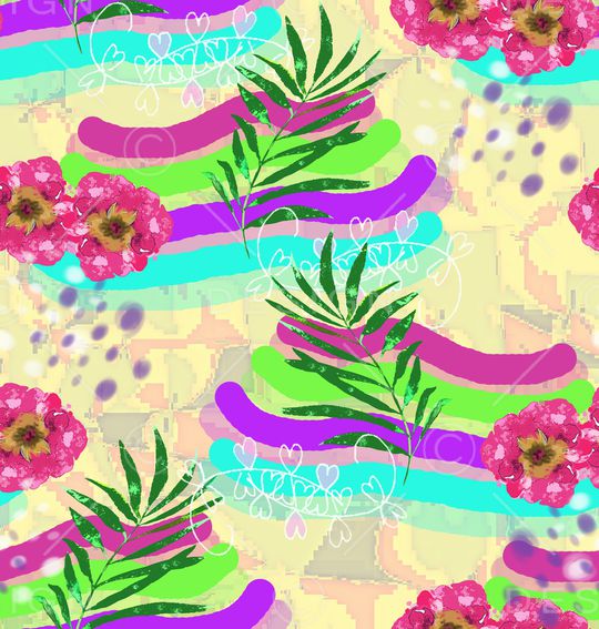 抽象印花华亿平台图片