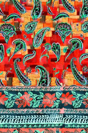 佩斯利印花华亿平台图片