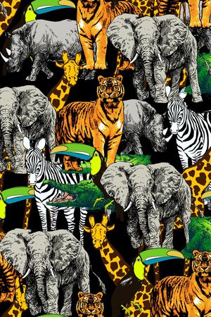 长颈鹿印花华亿平台图片