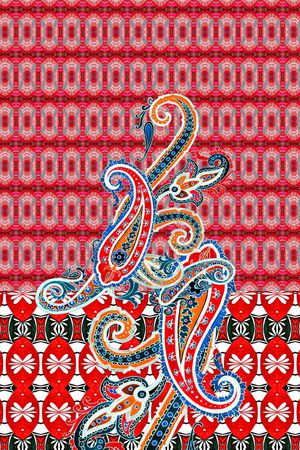 佩斯利印花华亿平台图片