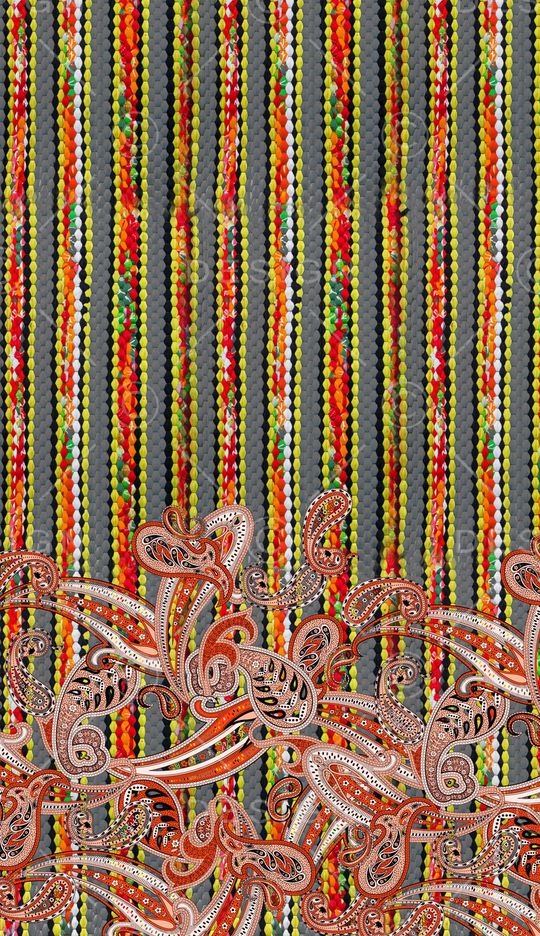 佩斯利印花华亿平台图片