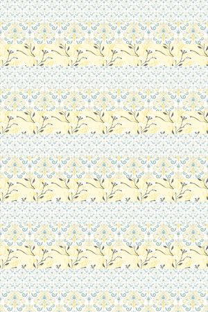 清爽底花卉印花华亿平台图片