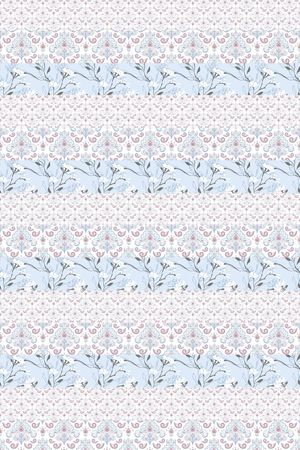 清爽底花卉印花华亿平台图片