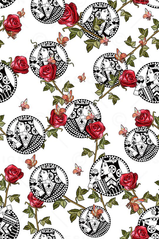 清爽底花卉印花华亿平台图片