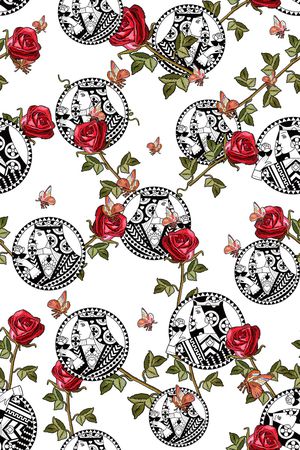 清爽底花卉印花华亿平台图片