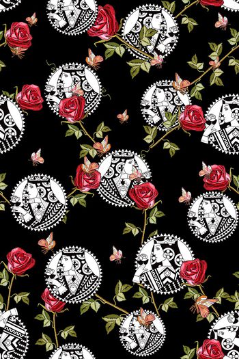 清爽底花卉印花华亿平台图片