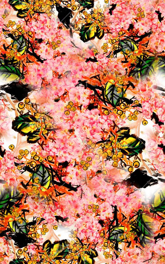 抽象印花华亿平台图片