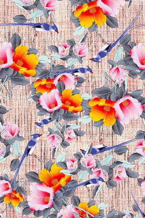 中国风印花华亿平台图片