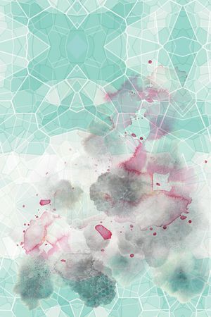 手绘花卉印花华亿平台图片