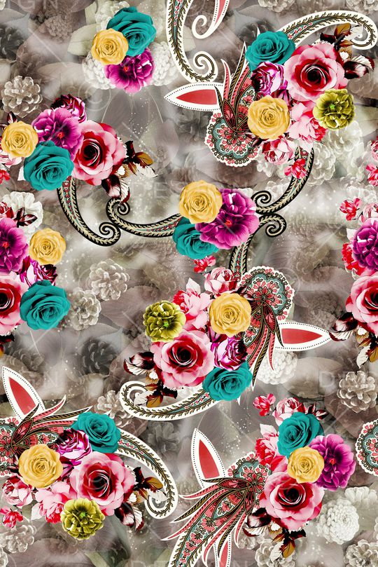 大牌风印花华亿平台图片