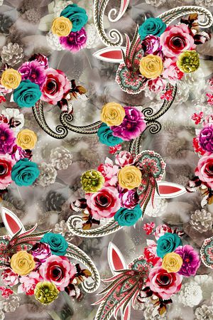 大牌风印花华亿平台图片