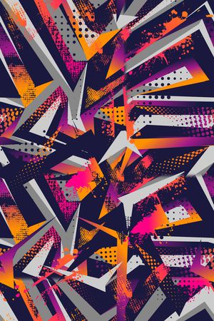 抽象印花华亿平台图片