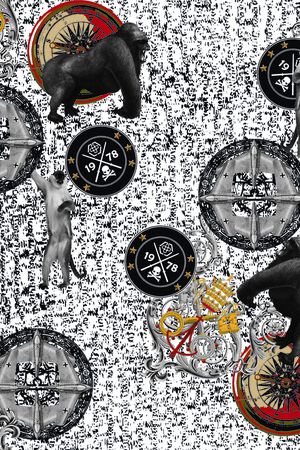 抽象印花华亿平台图片