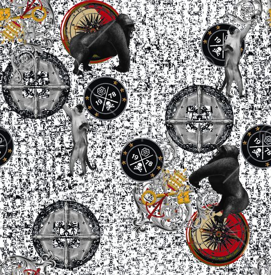 抽象印花华亿平台图片