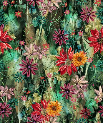 抽象印花华亿平台图片