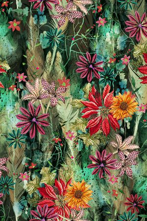 抽象印花华亿平台图片