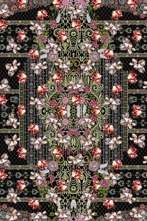 抽象印花华亿平台图片