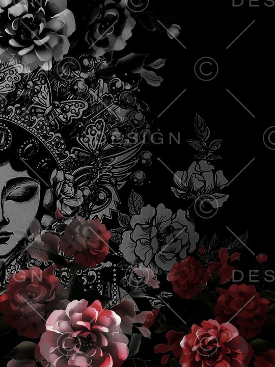 人物印花华亿平台图片