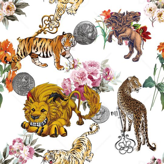 抽象印花华亿平台图片