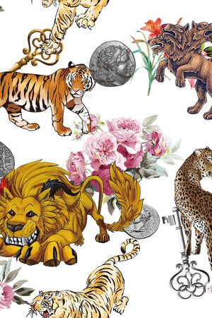 抽象印花华亿平台图片