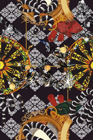 抽象印花华亿平台图片